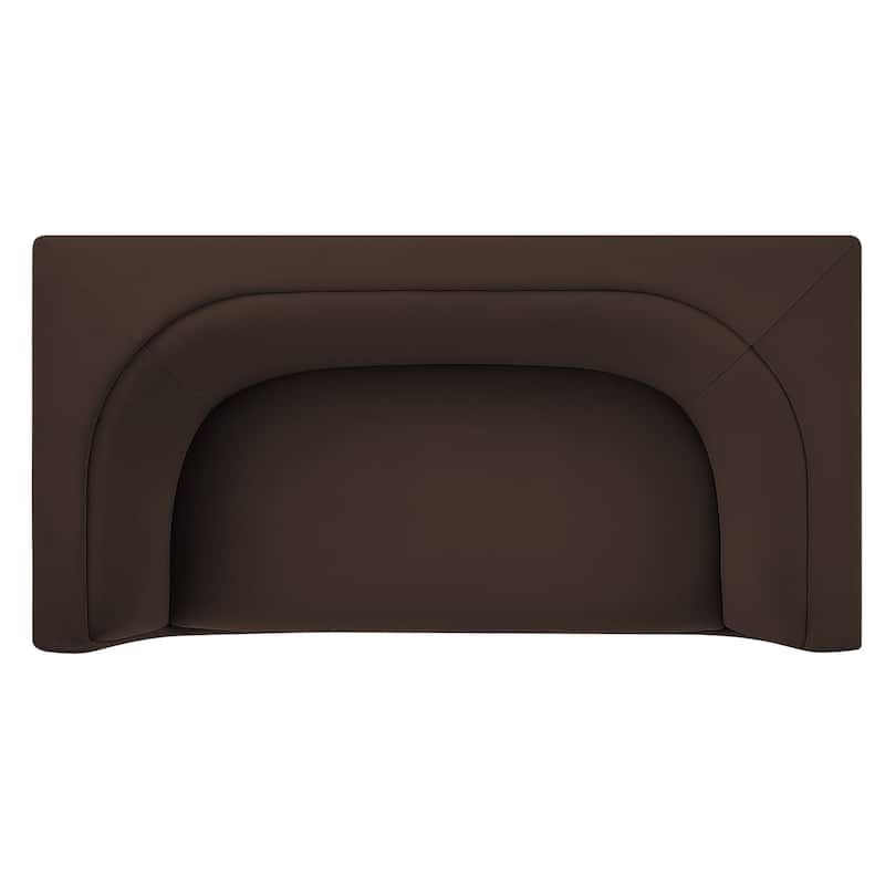 Hilda 67" Curved Back Performance Velvet Loveseat