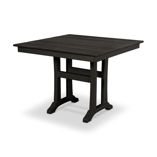 Trex Outdoor Furniture Farmhouse Trestle 37" Dining Table - Thumbnail 3