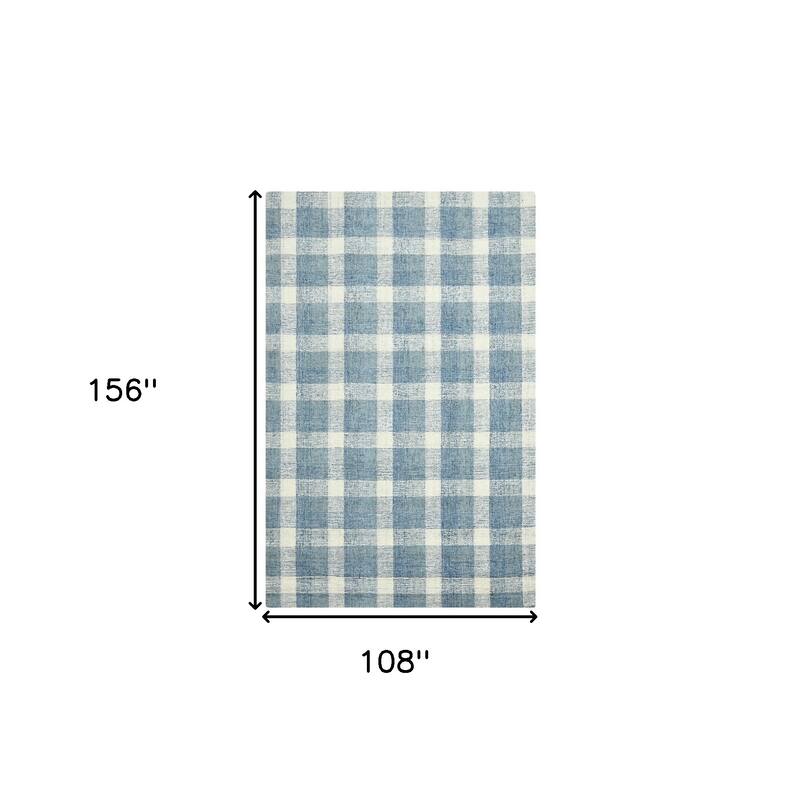 HomeRoots Plaid Transitional Rectangle Area Rug