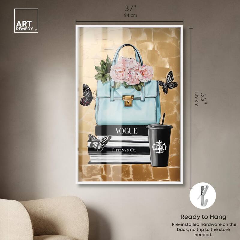 Golden Era of Glam Books Shadowbox by Art Remedy