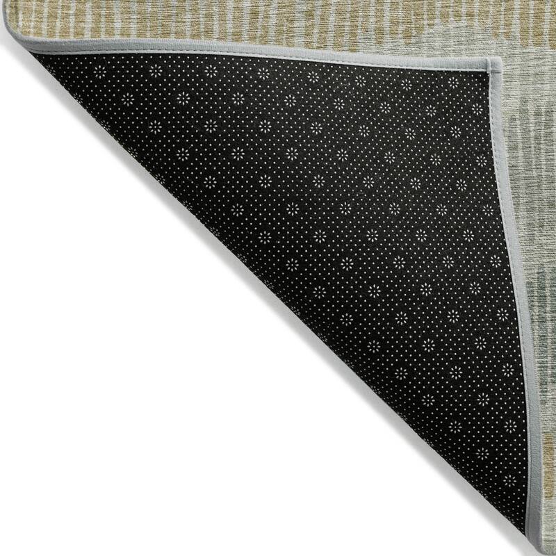 HomeRoots Striped Transitional Rectangle Outdoor Rug