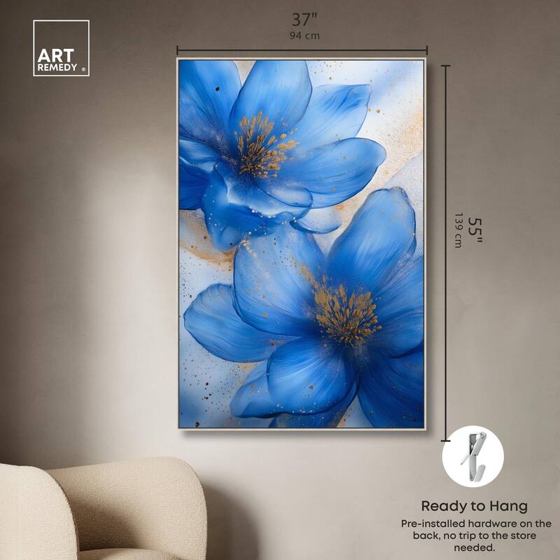 Twilight Teal Tint II Canvas by Art Remedy