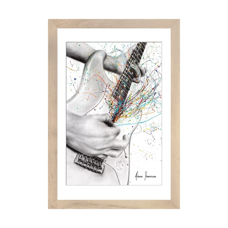 iCanvas "The Guitar Solo" by Ashvin Harrison - Natural - 24x16x1