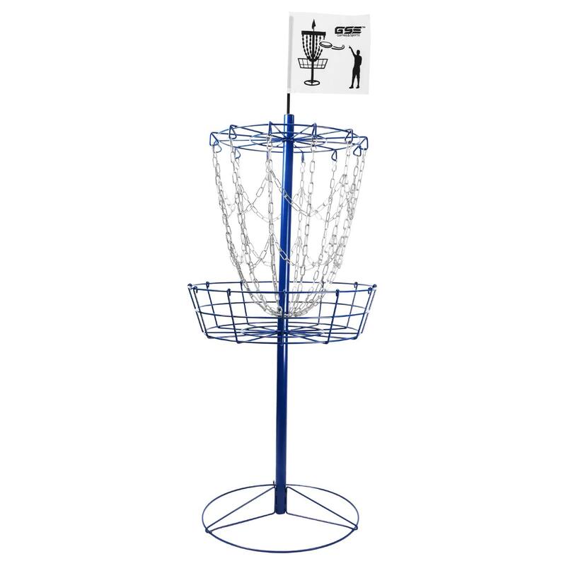 GSE™ Portable 12-Chain Disc Golf Targets Basket, Disc Golf Practice Goal Baskets - Blue