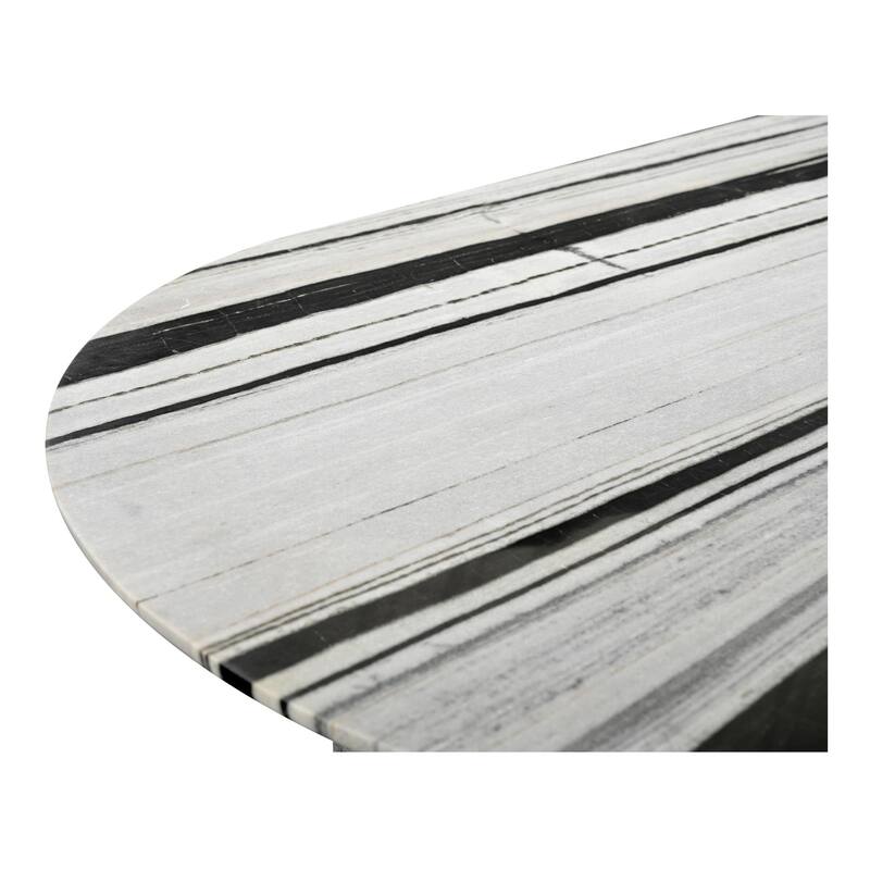 NADAAL STUDIOS Amaryllis, Oval Marble Dining Table - 72"W x40"D x30"H