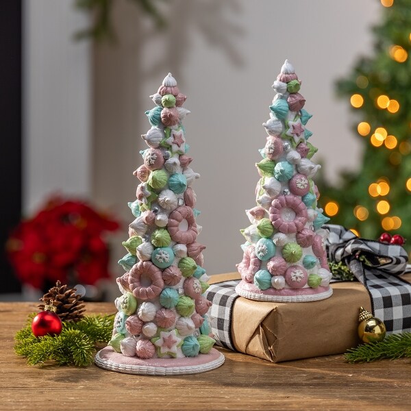 Set of 2 Clay Dough Whimiscal Holiday Ice Cream Trees Bed Bath Beyond 41045423