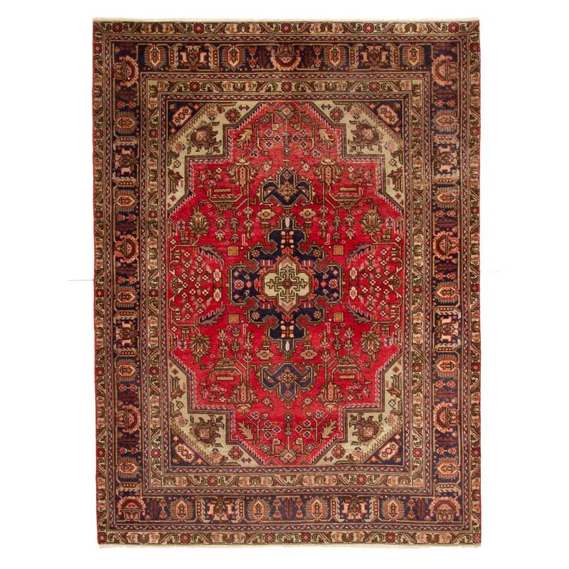 ECARPETGALLERY Hand-knotted Kayseri Vintage Red Wool Rug - 4'7 x 6'3