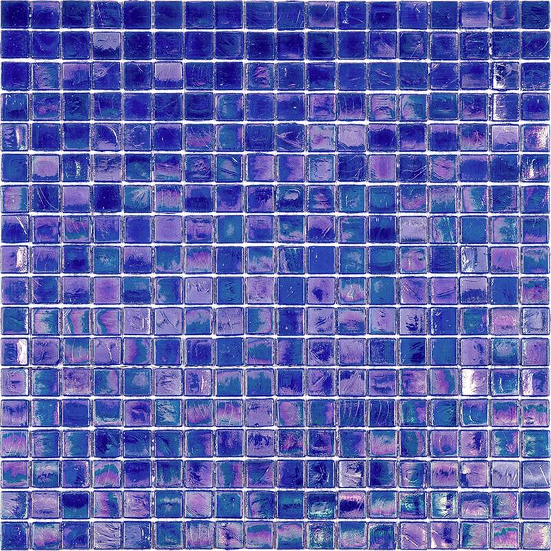 Apollo tile 12" x 12" Skosh Glossy Egyptian Blue Glass Tile (18.69 sq ft/case) - 20 Pack