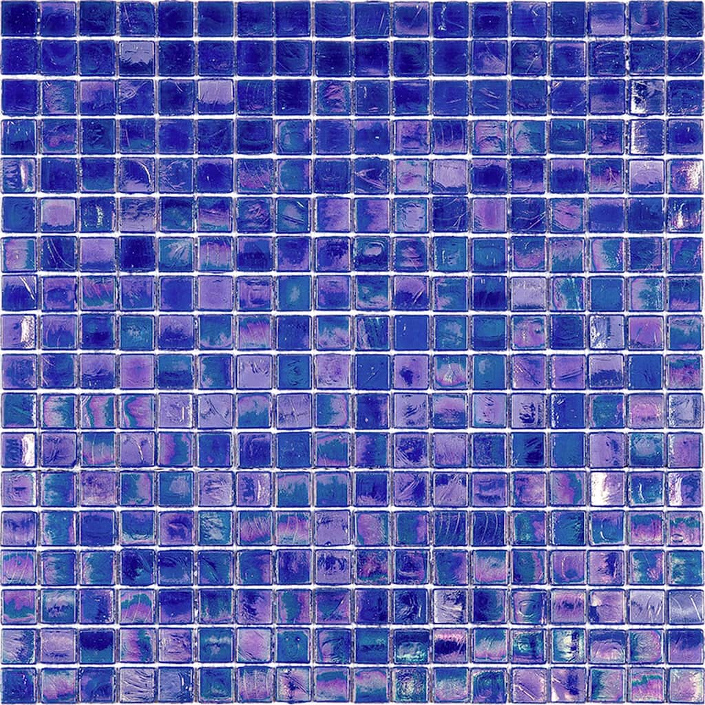 Apollo tile 12" x 12" Skosh Glossy Egyptian Blue Glass Tile (18.69 sq ft/case) - 20 Pack