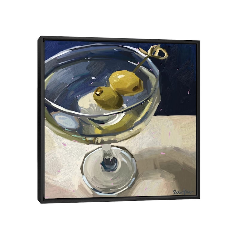iCanvas "Dirty Martini" by Teddi Parker Framed Canvas Print - Black - 37x37