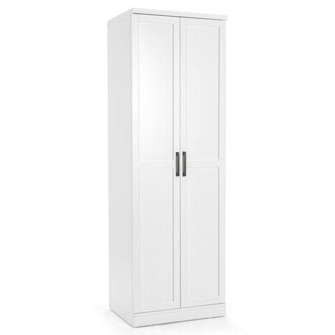 Gymax 70'' Storage Cabinet Freestanding Pantry Cabinet w/2 Doors & 5 - See Details