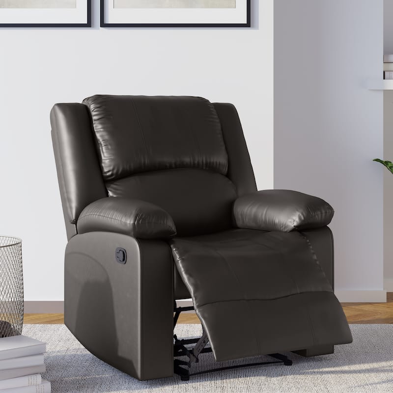 Relax A Lounger® Porter Faux Leather Manual Recliner by iLounge