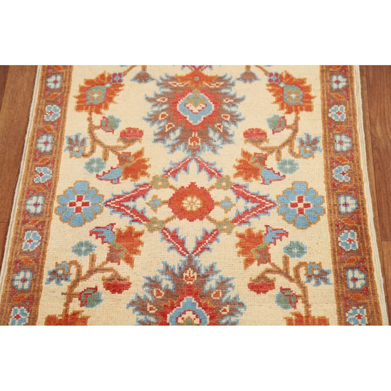 Floral Kazak Oriental Foyer Rug Handmade Wool Carpet - 2'0" x 3'0"