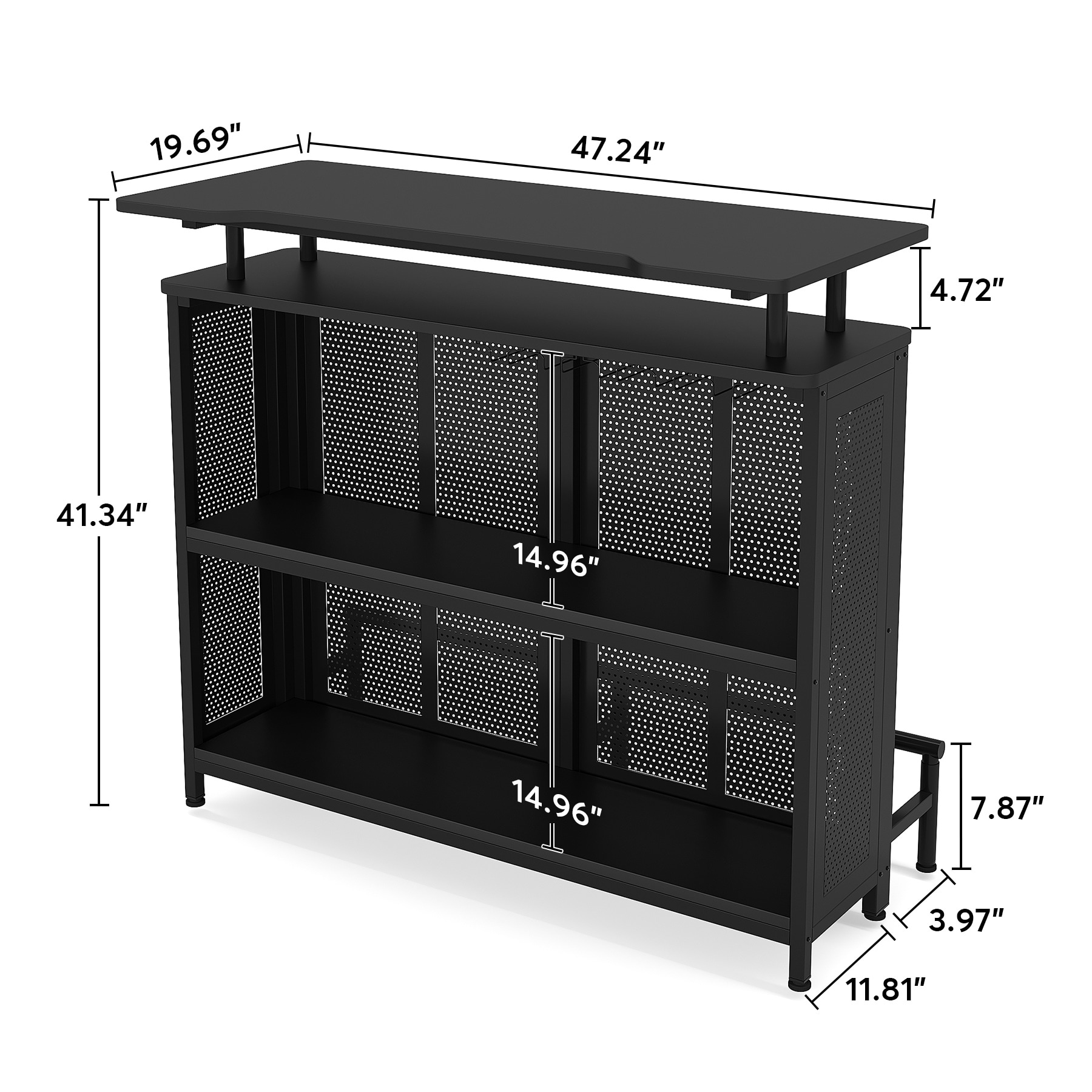 Wine Bar Cabinet Mini Bar for Home Kitchen Pub - Bed Bath & Beyond