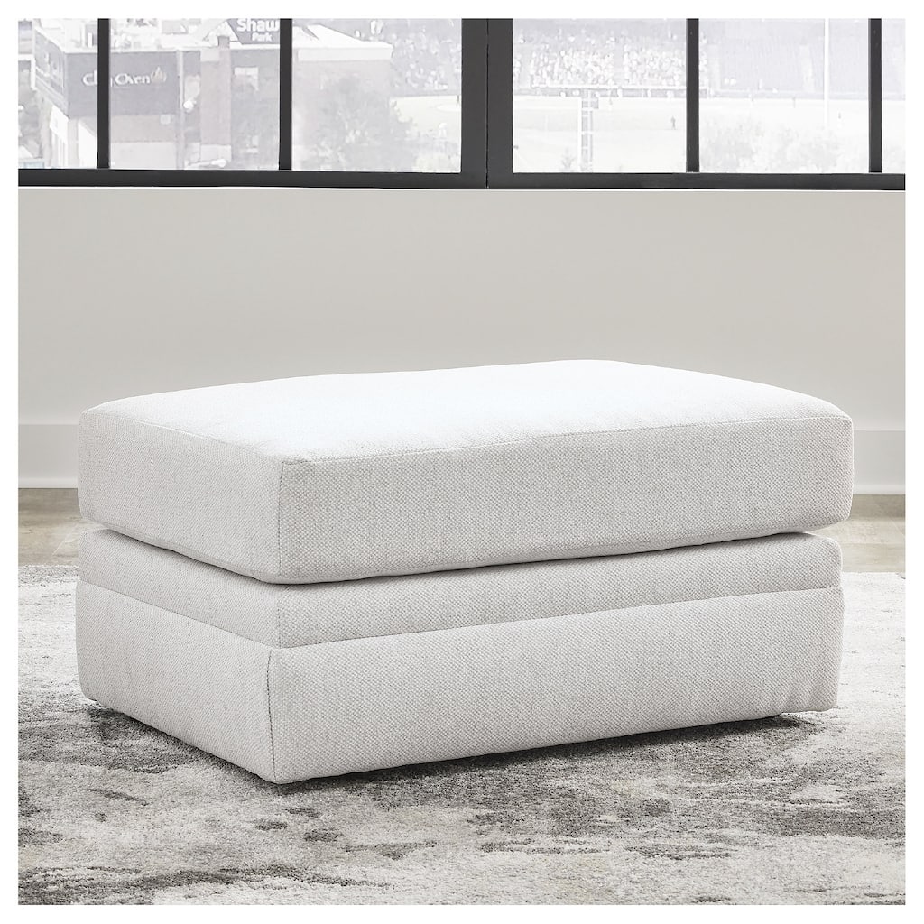Signature Design by Ashley Maitelynn White Ottoman