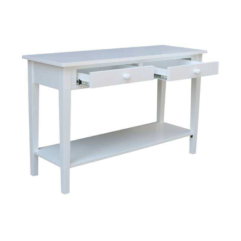 Spencer Solid Parawood Sofa Server Table - 48 in. W x 17 in. D x 30 in. H