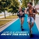 preview thumbnail 8 of 6, Lascoota Kick Scooter for Adults & Teens. Lightweight Foldable Scooter - Vintage Blue
