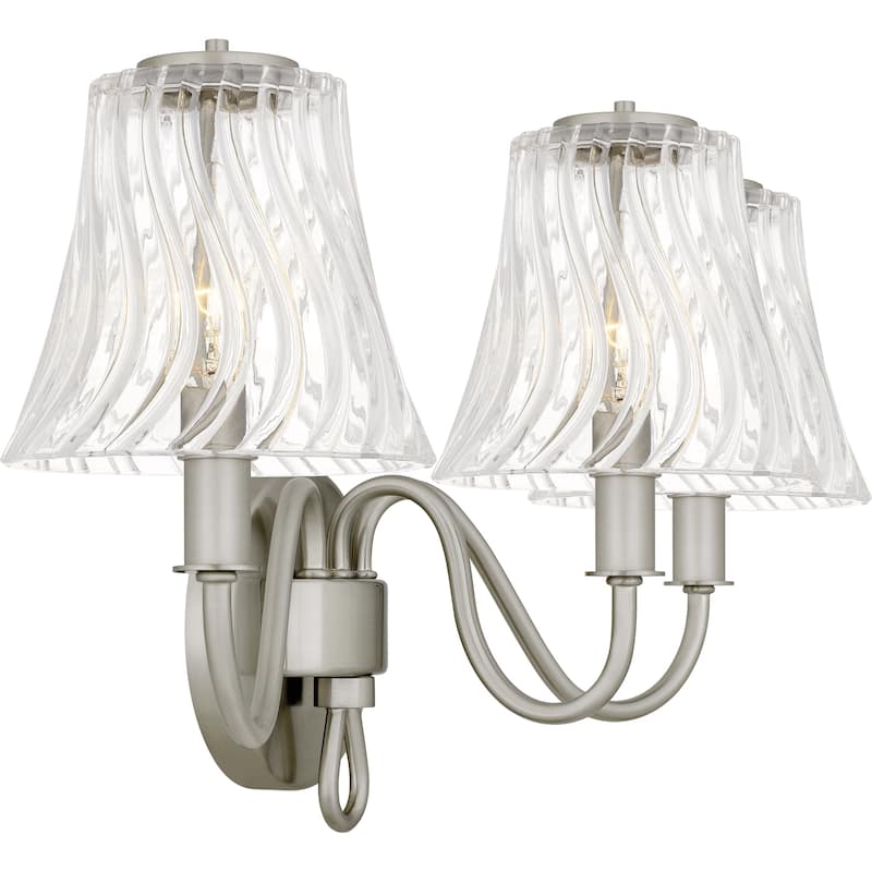 McKinney 3-Light Brushed Nickel Bath Light