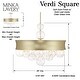 preview thumbnail 5 of 8, Minka Lavery 5197 Verdi Square 8 Light 26" Wide Convertible Pendant /