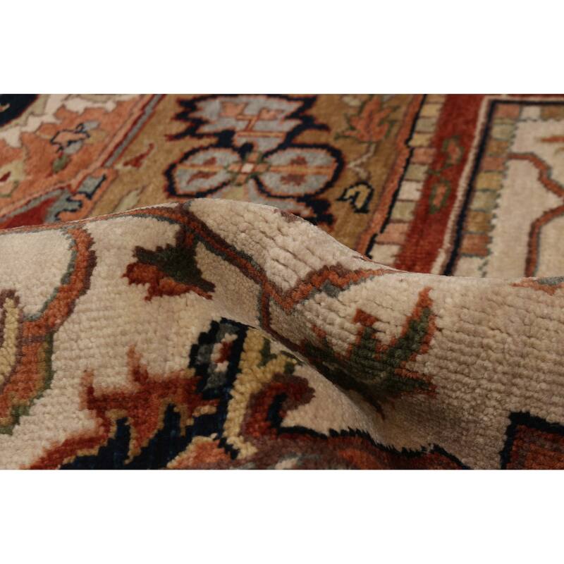 ECARPETGALLERY Hand-knotted Jules Sultane Ivory Wool Rug - 8'9 x 11'8