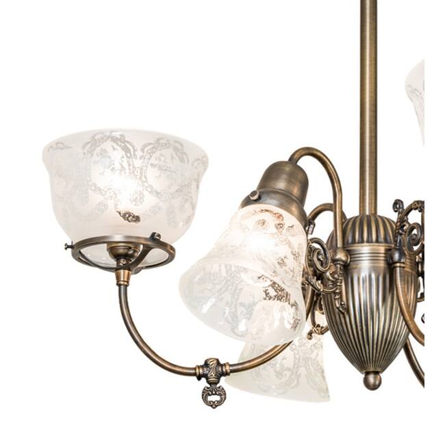 Meyda Tiffany 253212 Revival Gas and Electric 6 Light 27" Wide