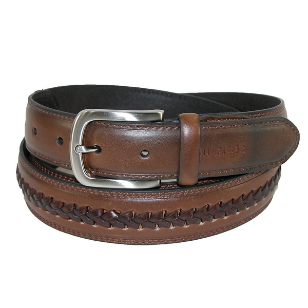 tommy hilfiger men's brown belt