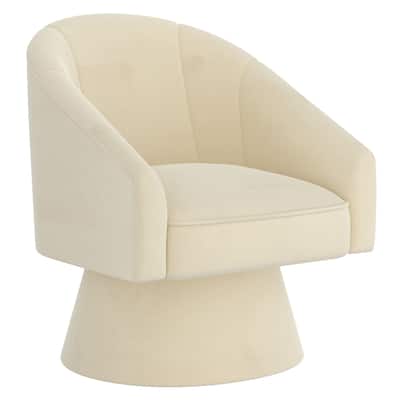 Modern Velvet Swivel Accent Chair -