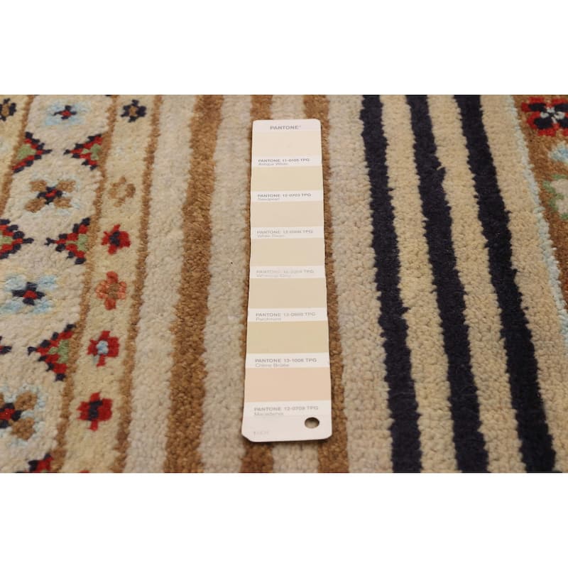 ECARPETGALLERY Hand-knotted Jules Serapi Ivory Wool Rug - 8'0 x 9'10