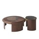 preview thumbnail 5 of 21, Set of 2 Round Coffee Tables, Mid-century Nesting Coffee Tables Sofa Center Tables