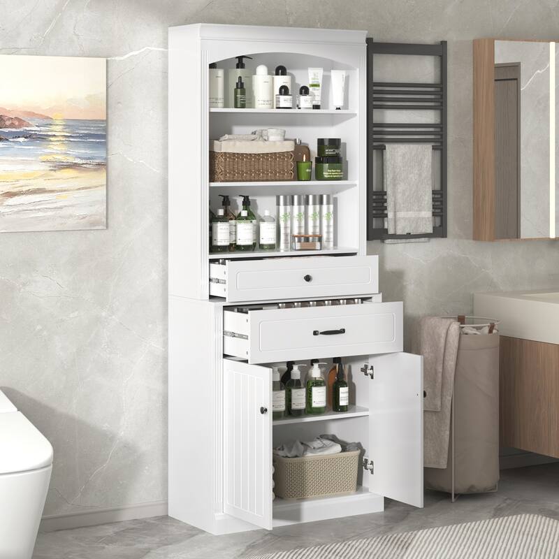 Versatile Bathroom Cabinet with Multiple Storage Options and Durable Construction