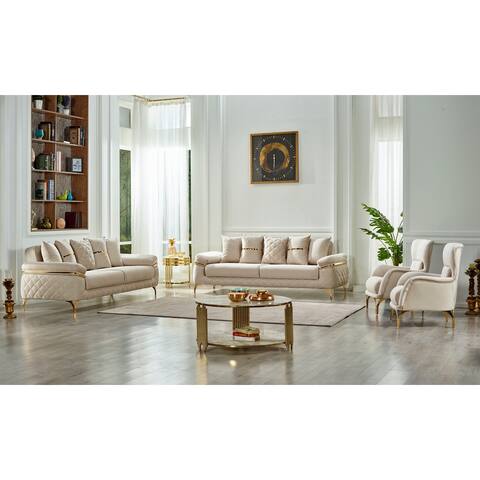 Gari 4-piece Pillow Back Living Room Set