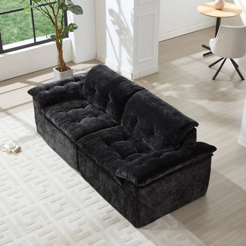 Modular Convertible Cushioned Sleeper Sofa Set