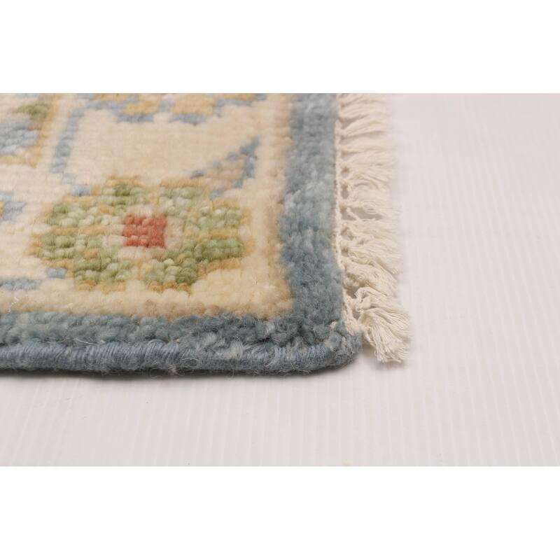 ECARPETGALLERY Hand-knotted Jules Serapi Light Blue Wool Rug - 8'1 x 10'0