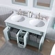 preview thumbnail 11 of 10, Hanover Callimont 47-In. Bathroom Vanity Set includes Sink, Countertop, plus Cabinet, 4 Doors, 3 Drawers & 2 Mirrors, Blue