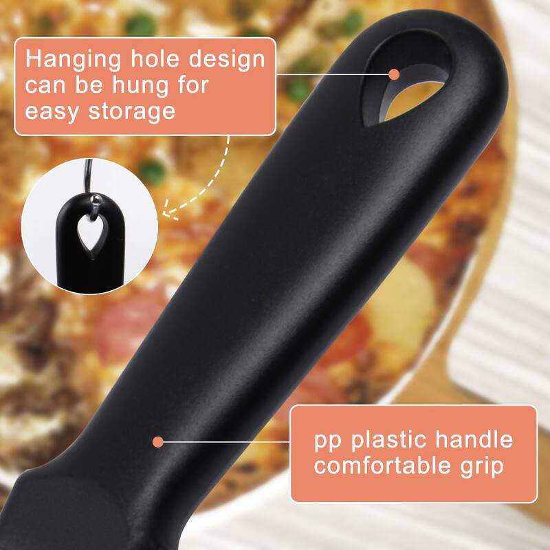 Pie Server Cake Pizza Grill Spatula Baking Cutter Wedding Party Serving Black - 1pcs