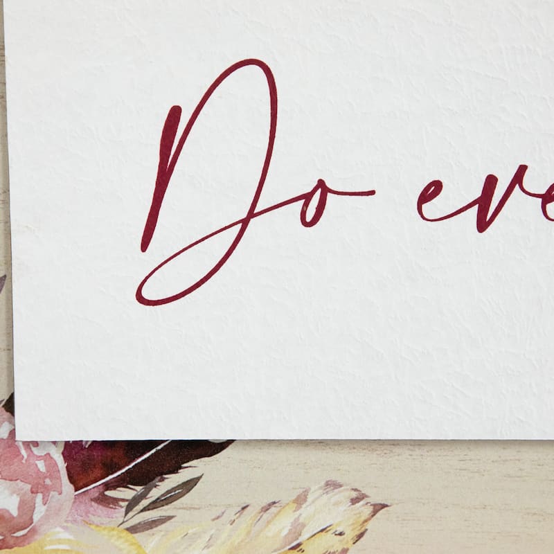 Do Everything In Love Wooden Wall Sign - 19.75"