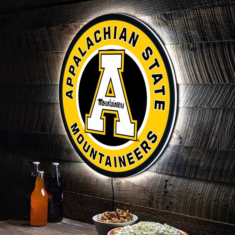 Appalachian State University LED Lighted Sign - Clear