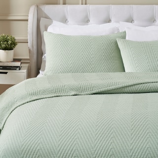 Superior Aswan Cotton Medium Weight Chevron Woven Coverlet
