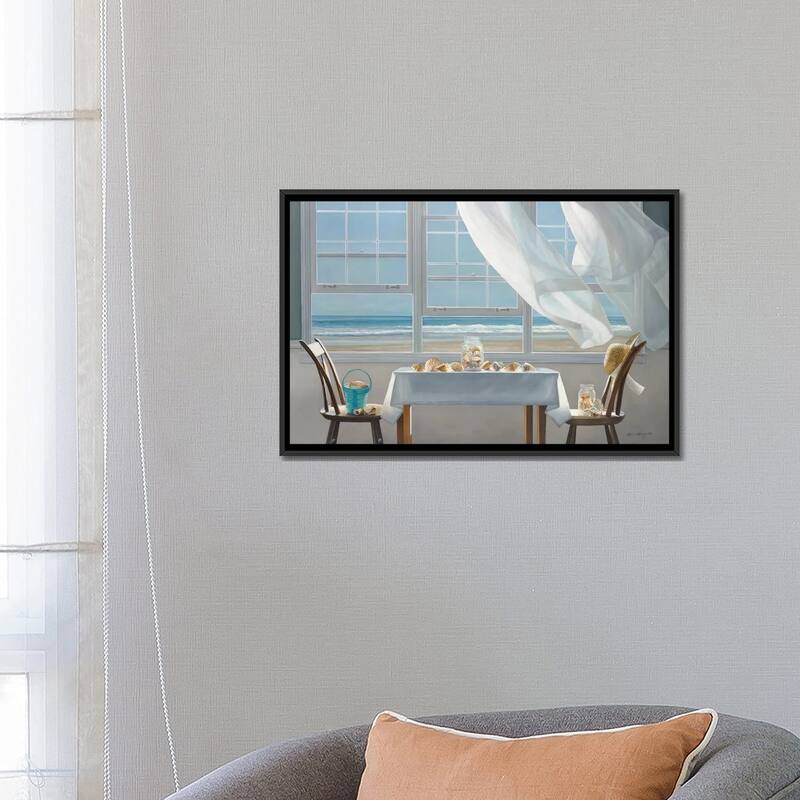 iCanvas "The Shell Collectors" by Karen Hollingsworth Framed Canvas Print