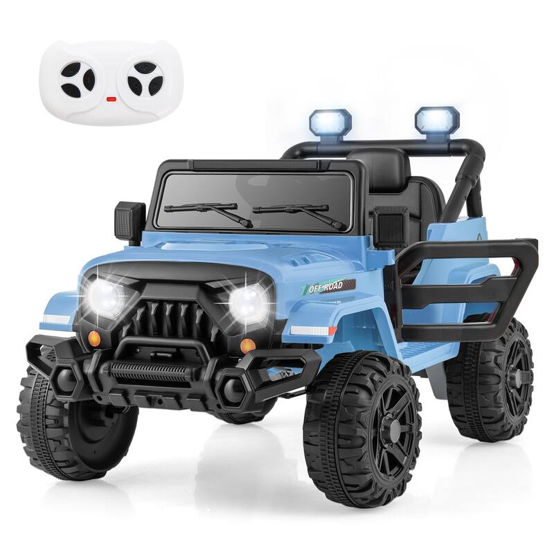 Gymax 12V Kids Ride on Truck Car w/ Remote Control Threaded Wheels 3