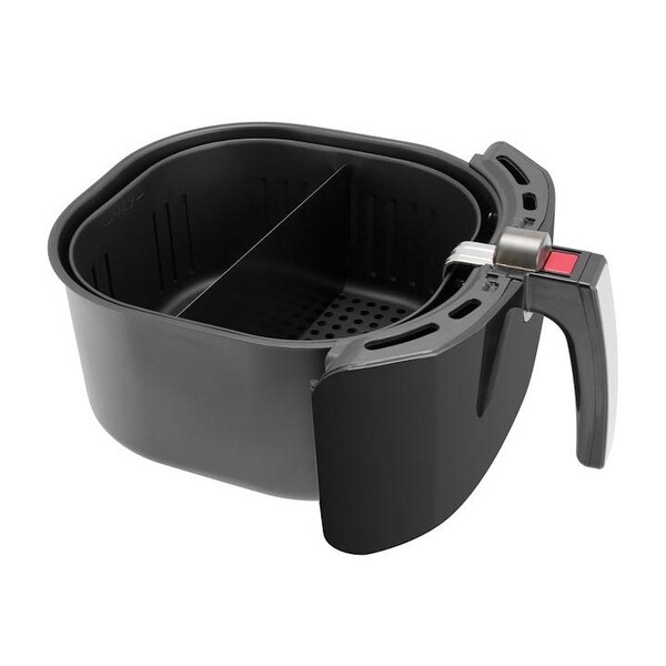 KALORIK 5.3 Quart Digital Air Fryer XL Black and Stainless Steel