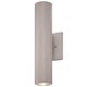 preview thumbnail 1 of 5, The Great Outdoors 2 Light 14.5" Height LED Outdoor Wall Sconce Brushed Aluminum