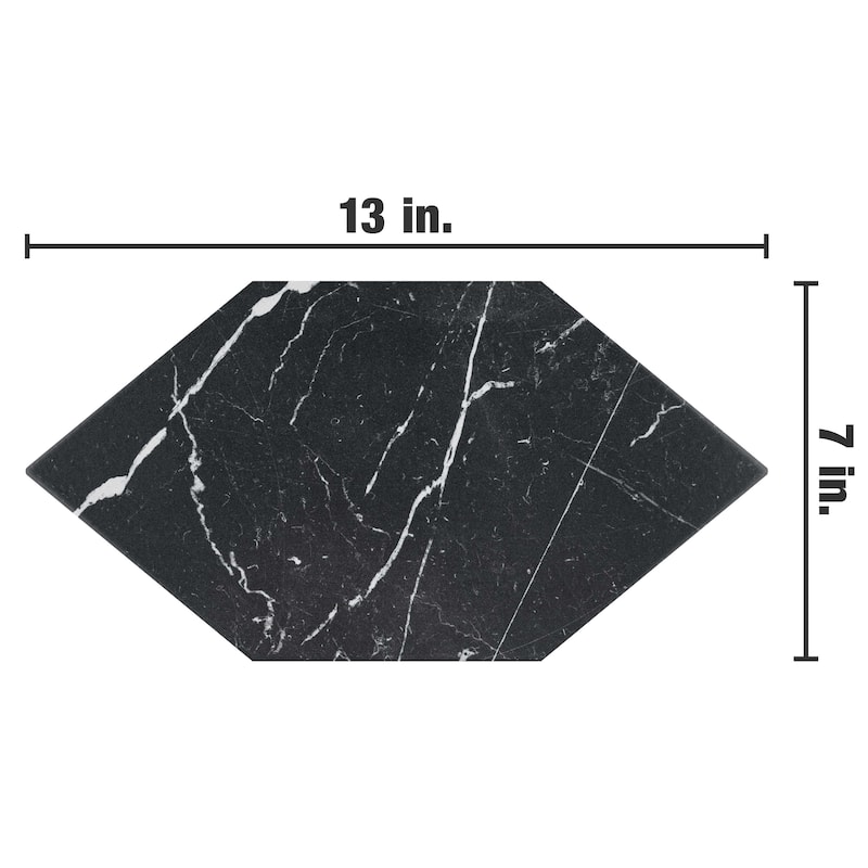 Merola Tile Timeless Marquina Kayak 6-1/2" x 12-1/2" Porcelain Floor and Wall Tile