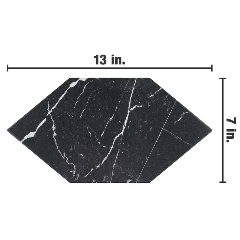 Merola Tile Timeless Marquina Kayak 6-1/2" x 12-1/2" Porcelain Floor and Wall Tile
