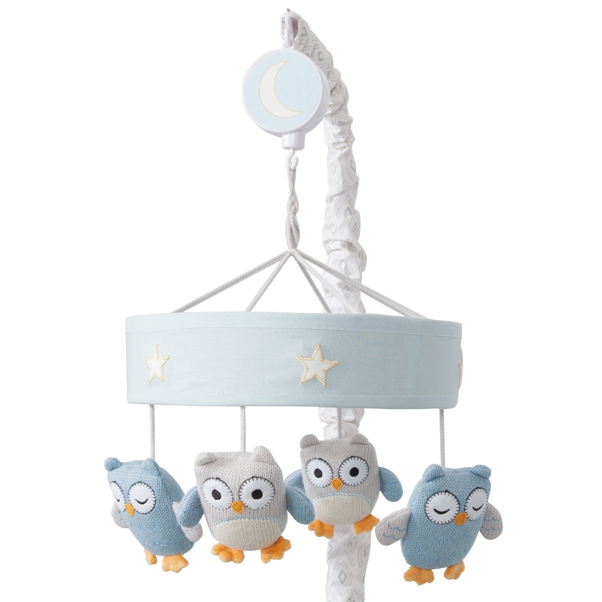 Shop Lambs Ivy Happi By Dena Night Owl Blue Gray Knit Musical