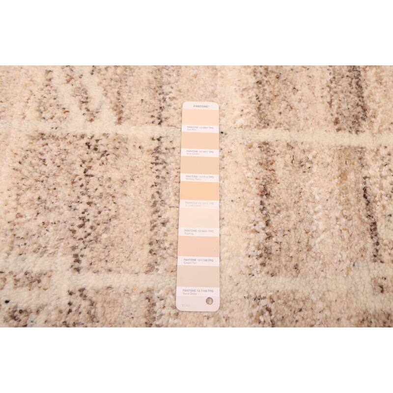 ECARPETGALLERY Hand-knotted Tangier Ivory Wool Rug - 5'2 x 8'0