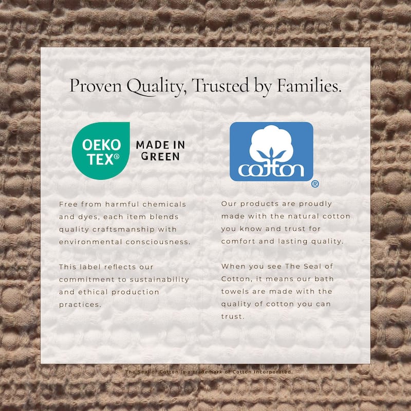 Linery & Co. Cotton Honeycomb Waffle Garment Washed Quilt Set