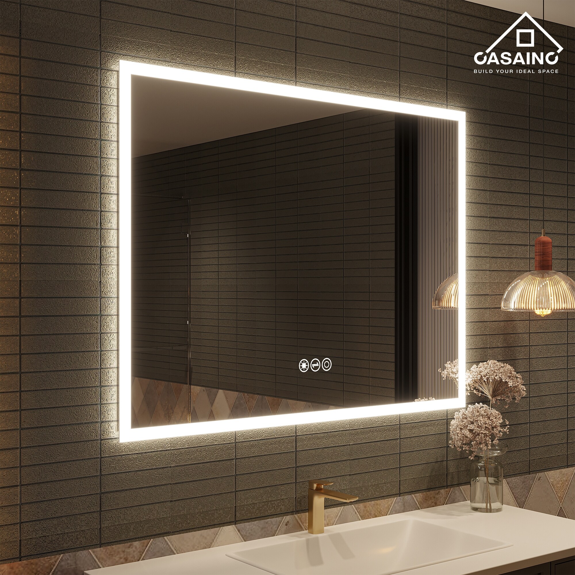 Bathroom lights side of mirror outlet
