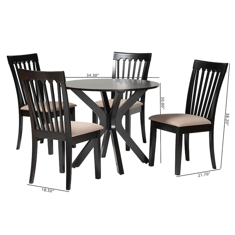 Lore Modern and Contemporary 5-Piece Dining Set