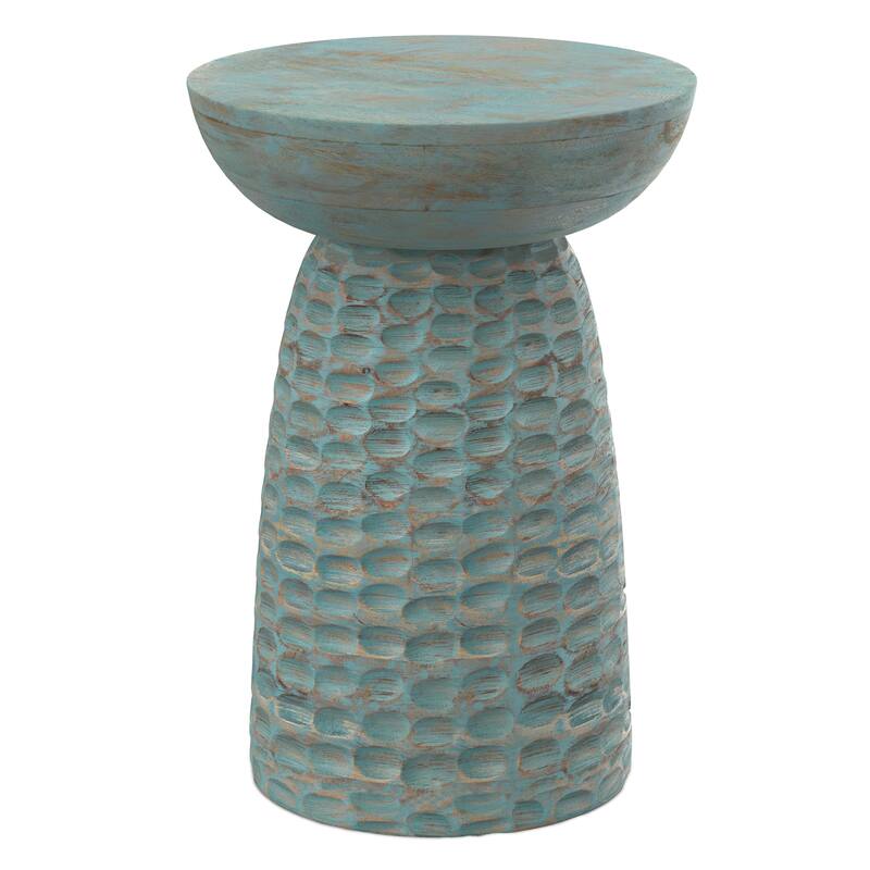 WYNDENHALL Willis 13" Wide Solid Wood Contemporary Accent Table & Fully Assembled - 12.6" D x 12.6" W x 17.7" H